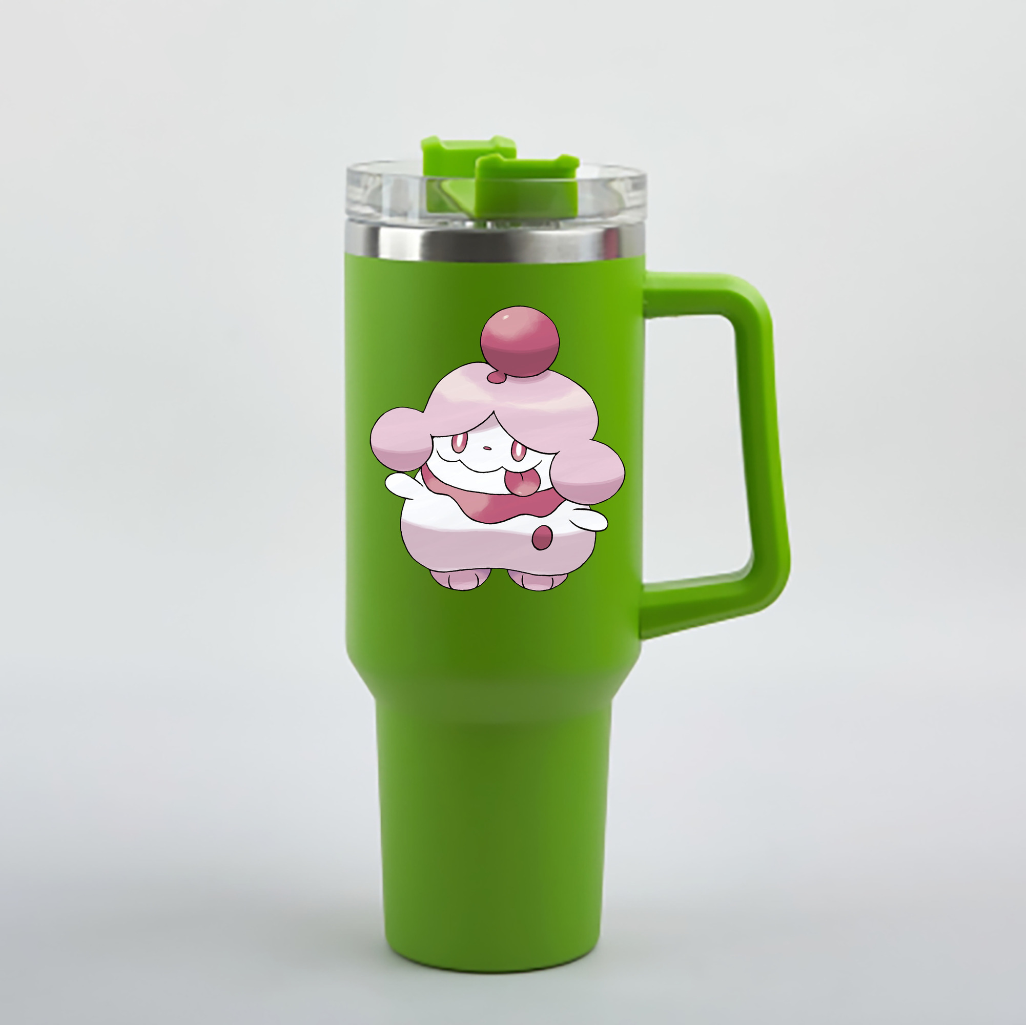 （画像用） ポケットモンスター Pokémon 1200mL車用タンブラー - クリスタルステッカー（プラスチックストロー付き）